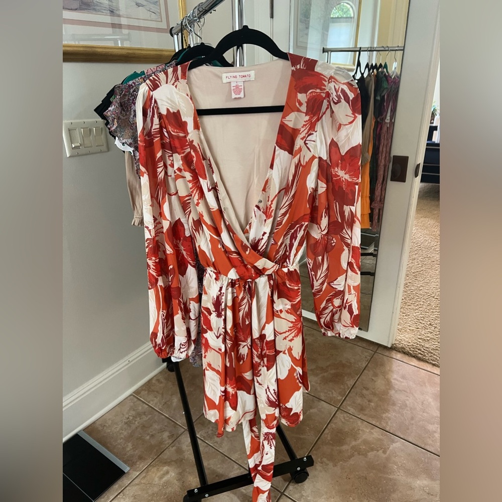 Red flying tomato dress